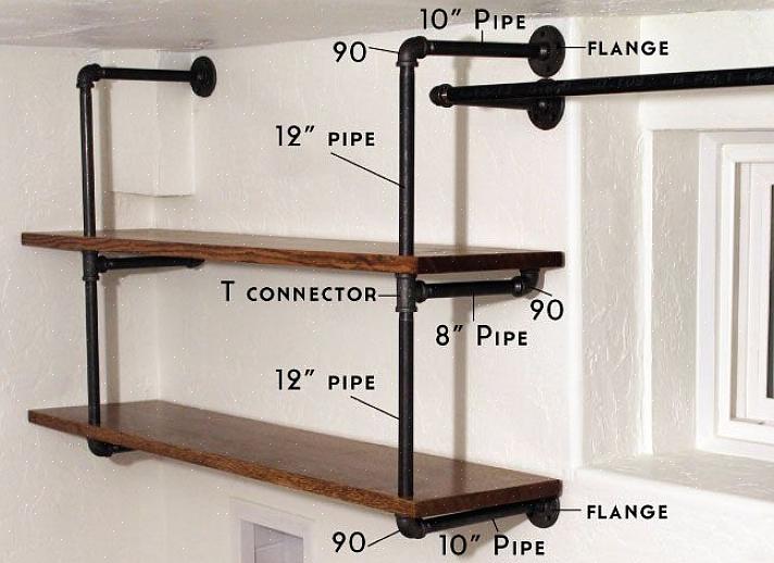 Τα βιομηχανικά ράφια DIY κατασκευάζονται εύκολα