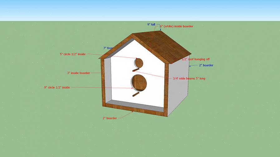 Ενώ οι σωστές μετρήσεις του birdhouse είναι απαραίτητες