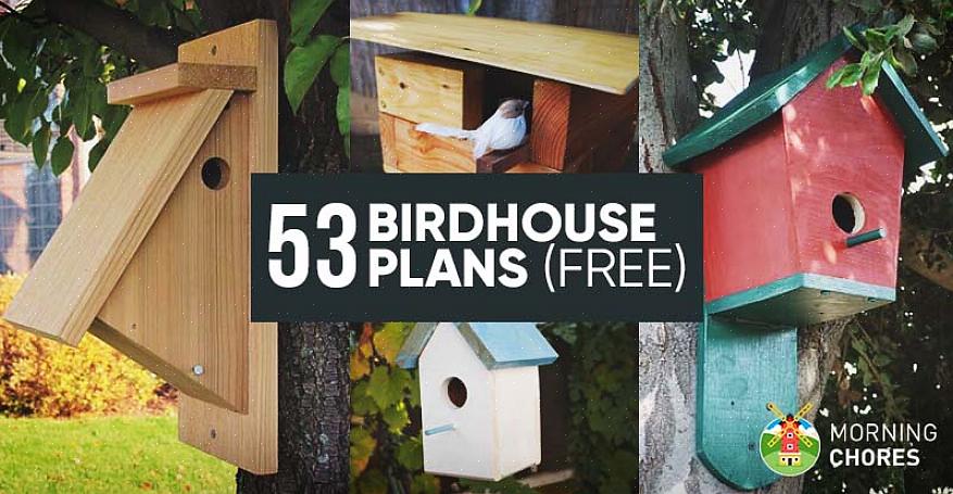 Είναι εύκολο να φτιάξετε ένα birdhouse όταν εκμεταλλευτείτε τα διάφορα δωρεάν σχέδια birdhouse